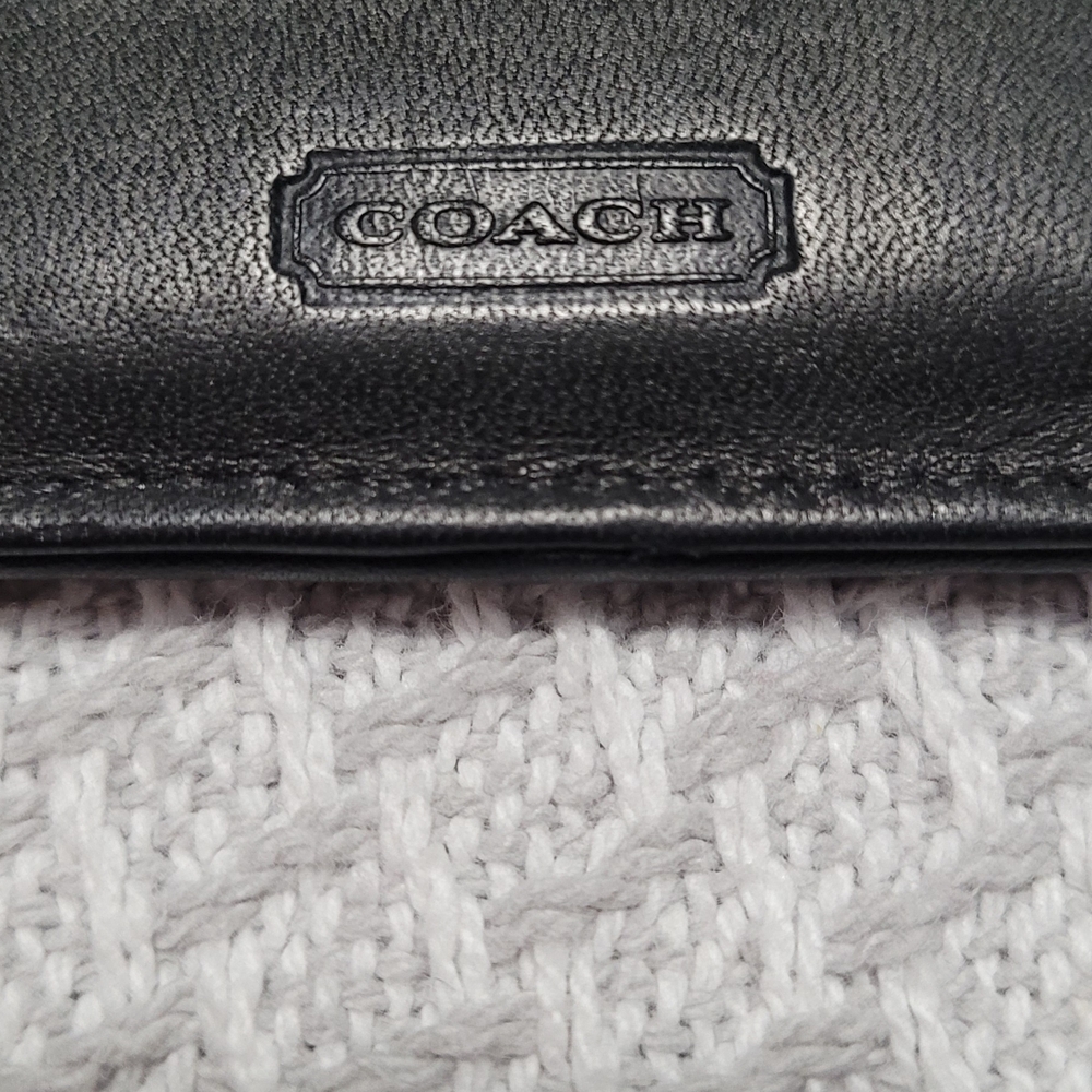 Coach Black Leather Mirror With Sleeve - Picture 2 of 8